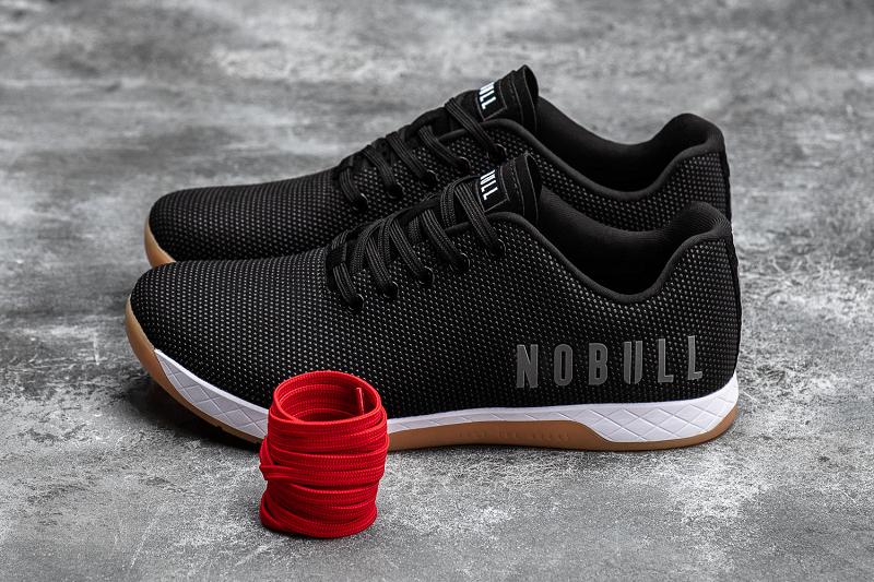 Men's Nobull Gum Trainers Black | SG E2484B